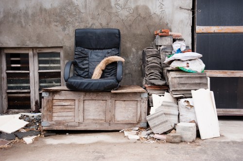 Recycling construction materials at a facility